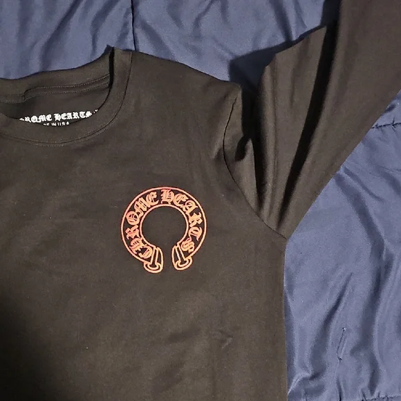 Chrome Hearts Black Tee with Red and White Design - Picture 10 of 16